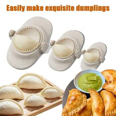 1/3pcs Dumpling Maker, 3 Size Dumpling Mold, Ravioli And Pie Maker, Compact Design, Multi-Size Presser, Sturdy Structure, High Quality Presser