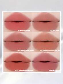 NOVO Waterproof, Sweat-Resistant Velvet Matte Lipstick, Long-Lasting, Vivid Color, Suitable For Daily Use, Travel, Outdoor, Festivals, Birthdays, Graduations, Parties, Fashion Makeup - 67# Wild Brown - View 12
