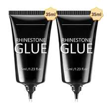 GLOZ 35毫升美甲水钻凝胶，超持久凝胶指甲油，适用于美甲装饰、3D闪亮凝胶美甲、宝石美甲、钻石美甲，需UV/LED灯固化，美容礼品 - 無色 - 查看 12