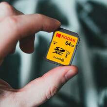 Kodak 柯达 SD 卡 32GB/64GB/128GB 高速 100MB/s SDXC 存储卡，适用于单反相机，Class 10 4K 高清 V30 A1 - SD U1 - 查看 10