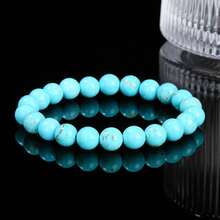 1pc 6/8/10mm Natural Stone Beaded Bracelet, Bohemian Style Tiger Eye/Amethyst/Agate Healing Stone Bracelet, Layerable Colorful Handmade Jewelry For Women - Multicolor - View 30