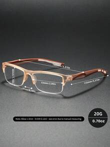 Reading Glasses, New Cat Eye Half-Frame Bifocal Glasses With Flexible Spring Temples, High-Definition Lens For Long-Term Wear Without Dizziness, Suitable For Reading/Sewing/Business/Office/Elegant/Daily Use, Lightweight Round Frame, Anti-Slip For Sports, Comfortable For Computer, Phone, And Book Reading, Prevent Eye Fatigue, Portable Design Fits Various Face Shapes, Great Gift For Holidays, Parents, Halloween, Valentine's Day, Christmas - 香檳色 - 查看 4