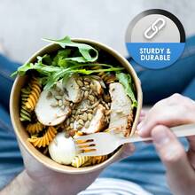 PAMI MediumWeight Disposable Plastic Forks [400Pack] Bulk White Plastic Silverware For Parties Weddings Catering Food Stands Takeaway Orders And More Sturdy SingleUse Partyware Forks - White - View 5