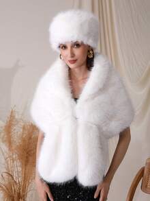 Damen Schals und Umhänge für Abendkleider, Schal Umhang Winter Schal für Damen, warmer Schal, Mode Accessoires für Frauen - A - Übersicht 2