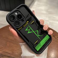 Funda de teléfono estilo cyberpunk con diseño de marco, elegante y simple, funda de protección personalizada y creativa, protección contra golpes y caídas, duradera y resistente a las manchas, compatible con XR/X/XS/XS Max|11/11 Pro/11 Pro Máx|12/12 Pro/12 Pro Máx.| 13/13 Pro/13 Pro Max.| 14/14 Pro/14 Plus/14 Pro Máx.| 15/15 Pro Max/15 Pro/15 Plus| 16/16 Pro/16 Pro Max/16 Plus| 17/17 Pro/17 Pro Max/17 Air, funda trasera suave de alta calidad TPU Antigoles - Negro 680 - Ver 1