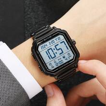 SKMEI 2559 畅销设计师男士手表不锈钢奢华防水LED品牌数字手表 - 均碼 - 查看 8