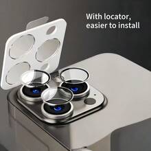 9D Tempered Glass Camera Lens Protector, Suitable For IPhone 17 Pro/17 Pro Max, Ultra-Thin Anti-Scratch, Auto-Adsorption, Anti-Fingerprint, Multiple Colors Available, Set Combination - Multicolor - View 8