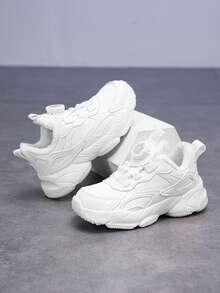 Pantofi sport casual căptușiți cu pluș pentru copii, de iarnă, călduroși, ușori și confortabili