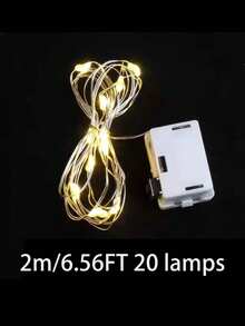 10M6M/3M/1.5M Christmas Snowflake Lamp Winter Decorative Snowflake Decorative Light String, Warm Color Lamp, White Lamp, Colored Lamp, Happy New Year, Camping Decoration, Star Fairy Nightlight Lamp, Lantern, Dry Battery Power Supply (Excluding) - Snowflake Lantern - View 17