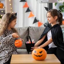 HPMAISON Set 3 Halloween Wing Headband And Dragon Wings Hair Clips Set Horror Devil Goth Ear Hairpins