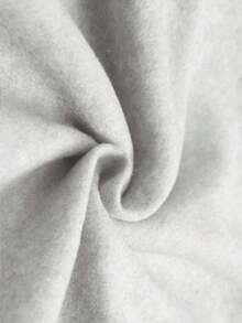 2025 HoodiesWomen's Slogan Print Thermal Lined Casual Loose Fit Hoodie Sweatshirt, Autumn/WinterLoose And Comfortablewinter Clothes For Women - 淺灰色 4 - 查看 4