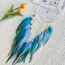 1pc Dream Catcher Hanging Decor, Wind Chime Home Decoration Craft, Ocean Star Pendant Creative Birthday Gift, Suitable For Home Wall Hanging - Multicolor - View 7
