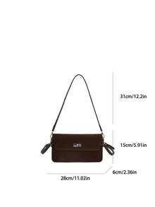 2025 New Vintage Elegant Mara Leather Matte Shoulder Bag, Niche Design Small Square Underarm Bag