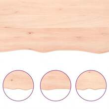 Wandregal 80x40x(2-4) cm Massivholz Eiche Unbehandelt-XY818916