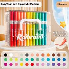 1 件创意新款儿童亚克力马克笔、学生美术水彩笔、不透明重叠彩色画笔、缝纫玩具、旅行玩具、课堂减压玩具、迷你玩具、洗澡玩具、圣诞文具、减压球、生日礼物、圣诞礼物、完美礼物、礼物 - 彩色 - 查看 7