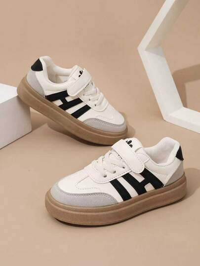 一双高品质时尚运动鞋，适合大龄儿童，新款校园运动鞋，鞋底和鞋面柔软舒适，男童休闲鞋，透气女童帆布鞋，幼儿园学生运动鞋，多功能魔术贴帆布运动鞋