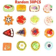 Realistic Food Toy Cake DIY Resin Accessories, Cream Gel Handmade DIY Phone Case, Fridge Magnet Decor, Dollhouse Decoration