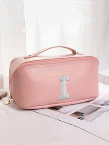 1pc Waterproof PU Leather Makeup Bag, Transparent Toiletry Bag, Large Capacity Travel & Swimming Bag, Dry & Wet Separation Cosmetic Organizer Bag, Portable Waterproof Toiletry Bag, Travel & Swimming Bag, Bathing & Fitness Organizer Bag, Transparent Waterproof Beach Bag, Oval Cylindrical Beach Tote, Transparent Beach Bag, Shoulder Bag, Swimming Bag, Bathing Organizer Bag - Multicolor - View 84