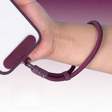 Mobile Phone Lanyard Wrist Adjustable Length Hand Rope New Self-Locking Anti-Drop Strong Stainless Steel Clip Short Sling - 軍綠色 - 查看 9