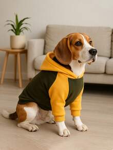 Dog Hooded Fleece T-Shirt Cat Warm Hoodie - Soft & Comfortable Daily Wear, Basic Hoodie, Winter Jacket, Cozy T-Shirt Suitable For All Pet Breeds - Multicolor - View 13