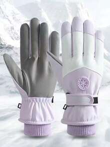 1 Đôi Găng tay cảm ứng trượt tuyết mùa đông cho nữ - Nhiều màu - Xem 3