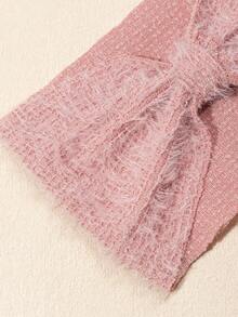 3/4pcs Set Autumn/Winter New Mink Plush Simple Baby Headbands, Soft Comfortable Plush Solid Color Infant Headwraps, Cute Baby Hair Accessories