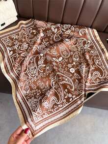 1 pieza Pañuelo con estampado de paisley, pañuelo versátil para la cabeza/cuello/cabeza para uso diario - Multicolor - Ver 7