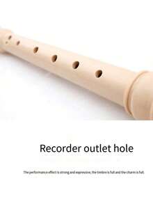 1pc DHS Soprano Recorder For Beginner Students, 6-Hole Or 8-Hole C Key Recorder, Gift, Teaching, Entertainment, Holiday Gift, Random Small Accessories Included. This Is A Functional Product, And Minor Floral Patterns On The Product Are Normal. Packaging Label Is Randomly Distributed. - Multicolor - View 9