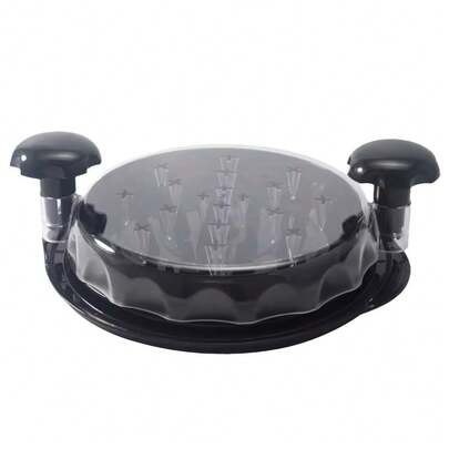 Chicken Shredder 8 Inches Chicken Breast Shredder Tool Cooked Meat Shredder With Clear Lid, Ergonomic Design,Auti-Slip, Easy To Clean, Chicken Shredder Tool Twist Chicken Grinder  Chicken Shredder Large Chicken Breast Shredder Tool Twist With Brush&Fork, Visible Meat Shredder Machine, Strong Anti-Slip Strip, Ergonomic Handle,Suitable For Pork Beef Chicken