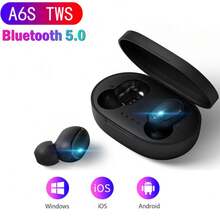 Hot Selling TWS True Wireless Earphones - In-Ear Dual-Ear, High-Quality Sound, High-Definition Calls - For Music & Running - Suitable For All - Perfect Gift For Music Lovers & Fitness Enthusiasts Wireless Earbuds, High-Quality Sound, Noise-Cancellation, Long Battery Life, Wireless Compatible, Portable For Music & Outdoor Activities, Multiple Colors Available TWS Wireless Earbuds, High Fidelity Stereo Headphones, Sports Headphones, Touch Controlled In Ear Headphones With Charging Case With Mic - A6STWS-ĐEN - Xem 10