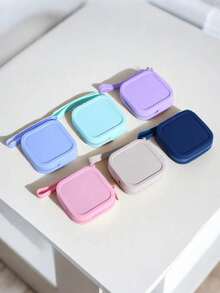 1 pieza de bolsa de cosméticos de silicona portátil, bolsa de almacenamiento impermeable de gran capacidad, bolsa de cosméticos de silicona suave, bolsa de playa portátil para exteriores, bolsa de tocador multifuncional, bolsa de dinero, bolsa de tarjetas, bolsa de identificación, bolsa dentro de bolsa, adecuada para el almacenamiento y la organización de artículos de primera necesidad diarios