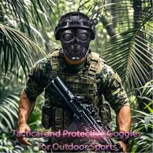 Máscara facial completa para motocicleta, gafas de motocross para bicicleta de tierra, ATV, todoterreno, gafas de carreras para hombres y mujeres - A - Ver 8