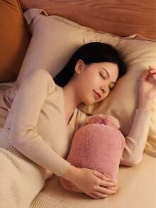 2000ml/1000ml/500ml Hot Water Bottle With Soft Cover And Plush Coat - Classic Hot Water Bottle, Winter Christmas Warming Supplies, Can Relieve Pain, Neck And Shoulder Pain, Warm Feet, Relieve Menstrual Cramps, Hot And Cold Therapy, Christmas Gifts For Family, Friends, Girlfriends Recommended, Christmas Gifts - Multicolor - View 5