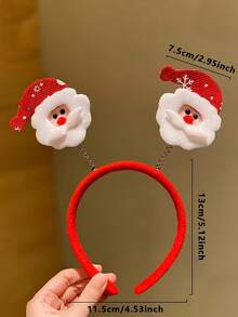 1/5 piezas Conjunto de diademas con elementos navideños, adecuado como regalo de Navidad para amigos, fiestas navideñas, tocados festivos, diademas temáticas, diseños navideños, tela ligera, textura suave, tocados festivos, diademas navideñas, regalos para amigos, invitados a la fiesta, regalos, viajes, regalos para mujeres, accesorios para el cabello, rellenos de calcetines