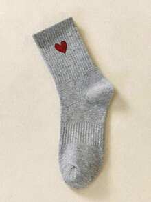 20/15/10/5/3/1 par de calcetines largos reforzados en la cintura que absorben la humedad y el sudor, calcetines blancos con forma de corazón, calcetines negros, calcetines hasta el muslo, calcetines largos, calcetines de mujer, calcetines largos, calcetines suaves de mujer, calcetines largos normales de mujer y calcetines de longitud media diarios