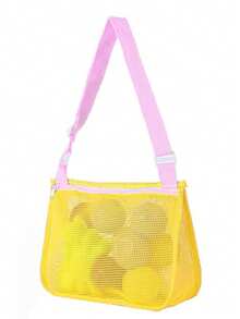 1个儿童网眼沙滩包，20厘米 x 24厘米沙滩贝壳收纳袋，适合男孩女孩游泳，适合3-12岁儿童（此包略小，适合2-12岁儿童） - 彩色 - 查看 30