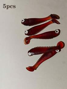 夜光软饵，硅胶鱼形人工鱼饵，软硅胶小鱼饵，2.17英寸