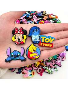 55 sztuk akcesoriów do butów, urocze Myszki Miki, Buzz , zawieszki do butów do haftowania, ozdoby DIY do butów, idealne do ozdabiania akcesoriów do włosów, telefonów, toreb, butów, plecaków, nadają się na prezenty urodzinowe, upominki na przyjęcia, prezenty świąteczne - Wielokolorowe - Zobacz 4