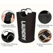 MOFOROCO Large Laundry Basket With Aluminum Full Loop Handle, Foldable Waterproof Laundry Hamper, For Storage In Bedroom, Bathroom, College Dorm Storage, Laundry Rooms, Balconies, Dormitories, Closet Organization, Closet Or Laundry Storage - 粉色 - 查看 5