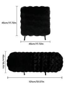 3pcs/Set Women's Plush Car Seat Cushion, Creative Car Front Seat Pad, Warm Fuzzy Seat Cover For Winter - one-size - View 11