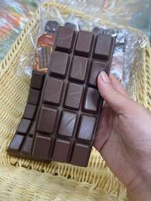 1pc Soft Slow Rebound Butter Bar, Chocolate Butter Bar Slow Rebound Squeeze Stress Relief Toy - Multicolor - View 7