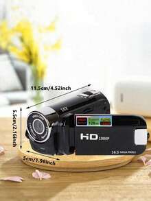 Latest 270° LED Flip Screen Camera: 16x Zoom, 1080P, 2.7" Display, HD Wide Angle. Perfect For Outdoor Shooting, Takes Photos, Uploads To Phone, Camera & Camcorder Combo - Camcorders + Data Cable - View 12