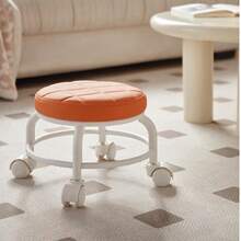Family Pulley Children Learn Step Chairs, Small Stools, Dwarf Stools, Lazy Wheels Sliding Beautiful Sewing Small Chairs, Net Red Bench, Beautiful Seam Nail Mobile Sofa Stools Small Stool, Household Low Stool, Pulley Round Stool, Universal Stool, Creative Sofa Stool For Children Learning To Walk