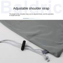 Black Badminton Rackets Bag Large Capacity Wear Resistant Racquet Pouch Cover Resistant To Dirt Sport Supplies Drawstring Pocket