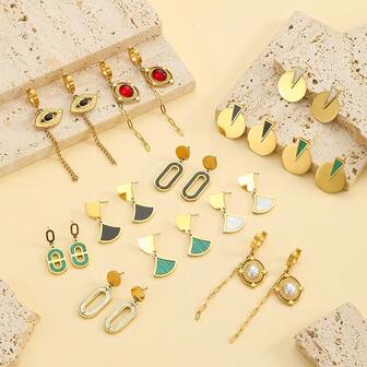 1 Pair Luxury High-End Fashion Niche Circular Earrings, French Retro Earrings, Geometric Earrings (Bohemian Style), Essential For Women's Autumn/Winter Outfits, Suitable As Gifts For Girlfriend, Mother, Birthday, Party