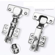 10-Piece Adjustable Soft Close 35mm Kitchen Cabinet Door Hinges - Silver - View 4