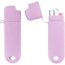 2 Pcs Waterproof Lighter Cover Holder Regular Lighters Sleeve Type J6 Outdoor Survival Multipurpose Seal Lighter Pouchfor Hiking And Camping (Gray) - Tím nhạt - Xem 8
