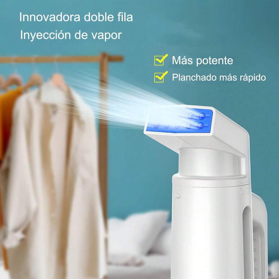 Plancha a Vapor para Ropa, Plancha de Vapor Vertical con Tanque de Agua de 180ml, para Prenda y Tela Delicada,Compacta para Viaje o Casa(blanco) - 1 - Ver 1