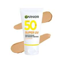 Gel Crema Hidratante Facial con Vitamina - Protector Solar UV SPF 50+ de 40ml, Efecto Mate, para Todas las Pieles, Uso Diario - Multicolor - Ver 1