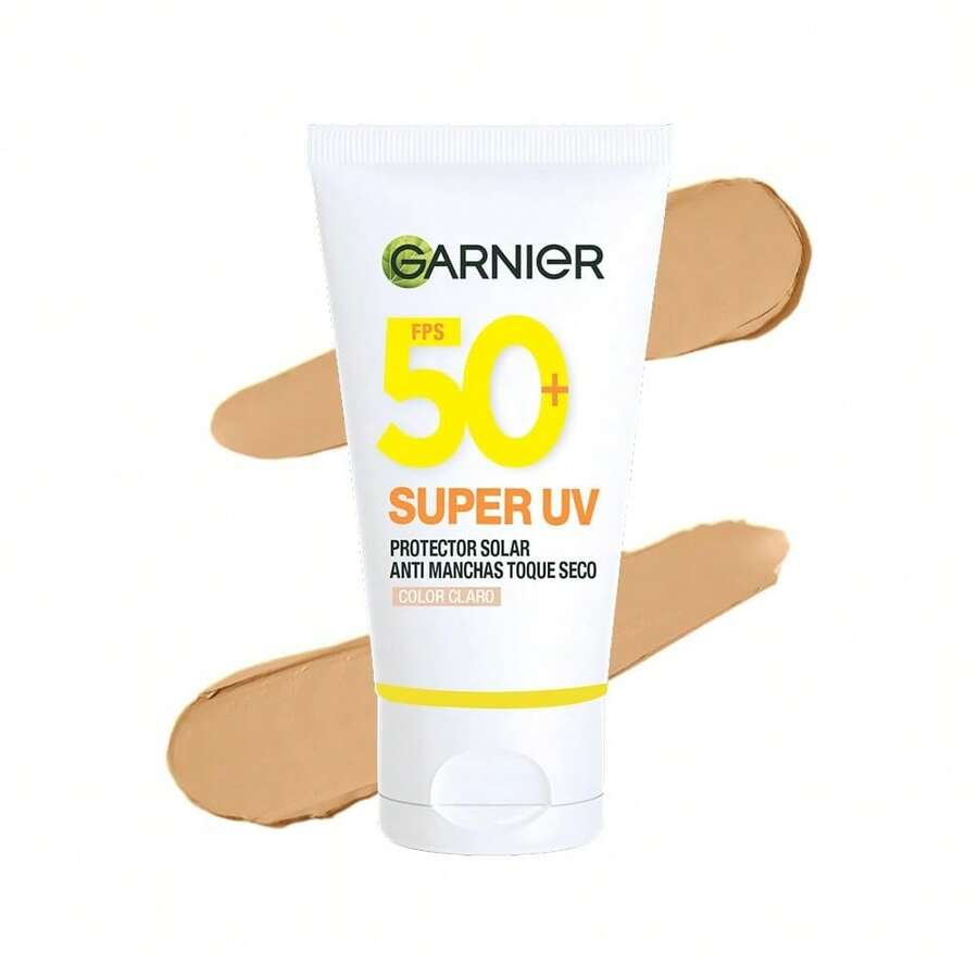 Gel Crema Hidratante Facial con Vitamina - Protector Solar UV SPF 50+ de 40ml, Efecto Mate, para Todas las Pieles, Uso Diario - Multicolor - Ver 1